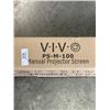 Image 2 : VIVO 100 INCH MANUAL PROJECTOR SCREEN