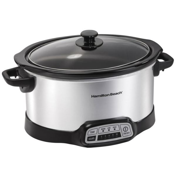 HAMILTON BEACH 6QT SLOW COOKER - TESTED WORKING, RETAIL $76