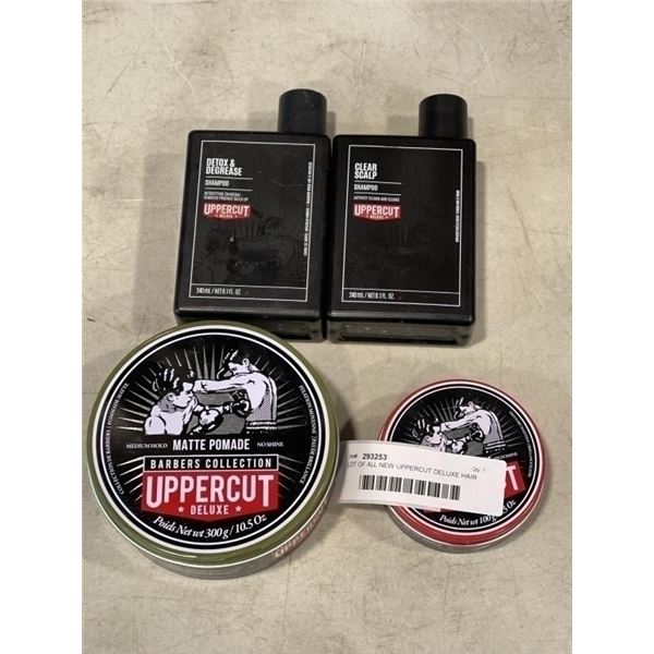 LOT OF ALL NEW UPPERCUT DELUXE HAIR PRODUCTS MATTE POMADE 300G RETAIL 70 $NEW DELUXE POMADE 30DOLLAR