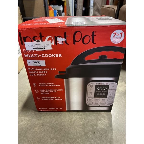INSTANT POT DUO PLUS V5 7-IN-1 8QT PRESSURE COOKER - TESTED WORKING, RETAIL $179