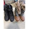 Image 3 : 4 NEW PAIRS OF WOMENS SIZE 7 BOOTS AND SLIPPERS