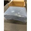 Image 2 : 2 NEW AMAZON BASICS COTTON JERSEY TWIN SIZE CHAMBRAY BLUE SHEET SETS