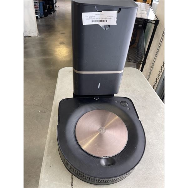 IROBOT ROOMBA S9 ROBOT VACUUM WORKING WITH CHARGE DOCK