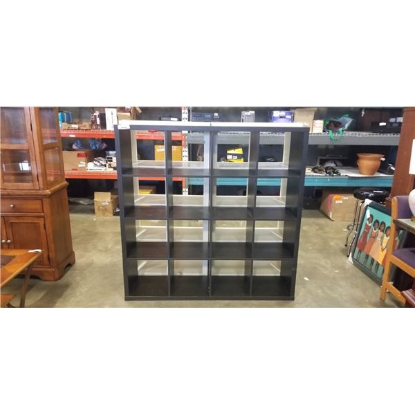 BLACK IKEA CUBICLE DISPLAY SHELF