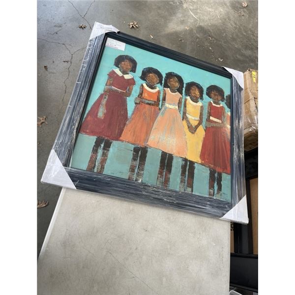 "THE DANCE" BY REBECCA KINKEAD FRAMED ARTWORK