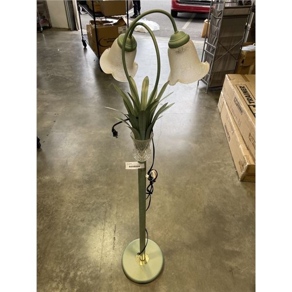 DECORATIVE METAL TULIP FLOOR LAMP