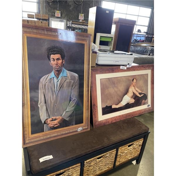 PAIR OF SEINFELD PICTURES, 24X36 INCH