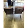 Image 4 : 2 METAL PATIO CHAIR W/ CUSHIONS