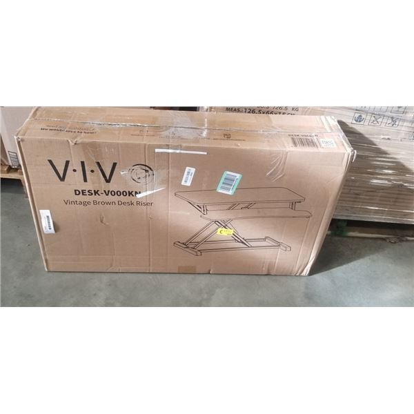 VIVO VINTAGE BROWN DESK RISER