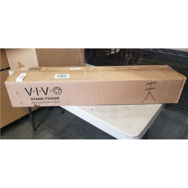 VIVO BLACK EASEL STUDIO TV STAND