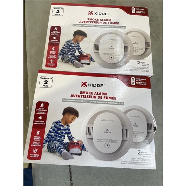 2 KIDDE 2 PACKS OF SMOKE ALARMS