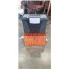 Image 1 : DECRATIVE WOODEN BOX AND PLASTIC TOOL CASE
