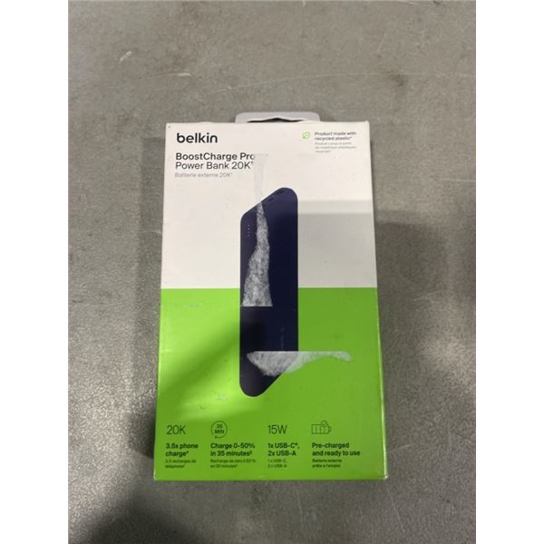 BELKIN BOOSTCHARGE PRO POWER BANK 20K BLUE
