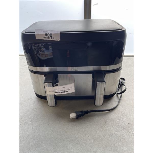 AS NEW BELLA PRO MINI 4QT TRIZONE AIR FRYER W/ EVERGOOD CERAMIC - TESTED WORKING, RETAIL $299