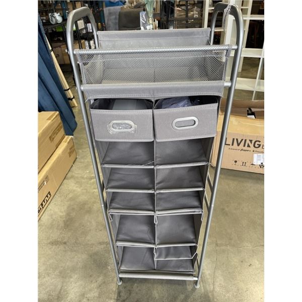 GREY FABRIC ORGANIZER