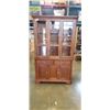 Image 1 : 2 PIECE DINING CABINET W/ BUILT IN LIGHTS