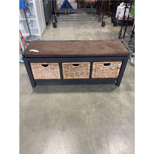 ENTRANCE BENCH WITH 3 BASKETS