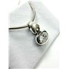 Image 2 : STERLING SILVER CZ PENDANT WITH STERLING SILVER CHAIN, RETAIL $300.00.