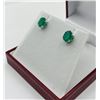 Image 3 : STERLING SILVER NATURAL GREEN ONYX (3.40CT) EARRINGS, W/A $620.00.
