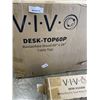 Image 2 : VIVO 60'X 24' RECLAIMED WOOD TABLE TOP AND VIVO WHITE ELECTRIC DUAL MOTOR FRAME