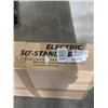 Image 2 : TECHORBITS ELECTRIC SIT TO STAND DESK BLACK FRAME BROWN BUCTER BLOCK TABLE TOP
