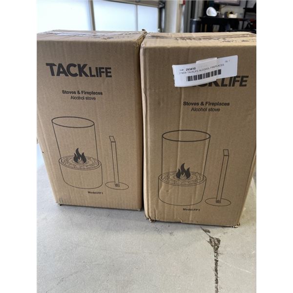 2 NEW TACKLIFE ALCOHOL FIREPLACES