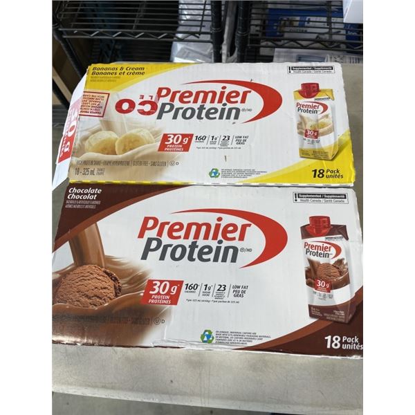 2 CASES OF PREMIER PROTEIN DRINKS BB 2027