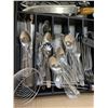 Image 3 : TWO TRAYS OF CUTLERY AND KITCHEN UTENSILS WITH BOX OF UNBREAKABLE CUPS