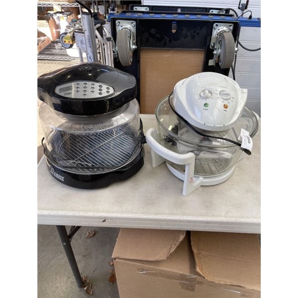 TOASTMASTER GLASS ELECTRIC WOK AND NU WAVE OVEN