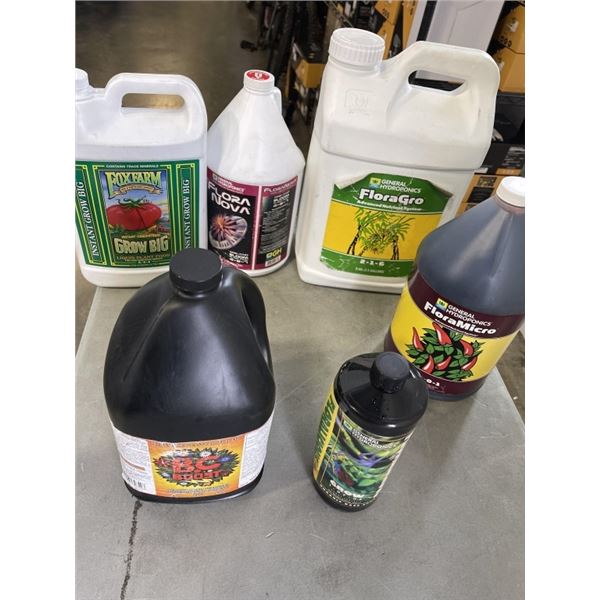 GENERAL HYDROPONICS INCLDUING GRO, NOVA, MICRO, BC BOOST AND GROW BIG