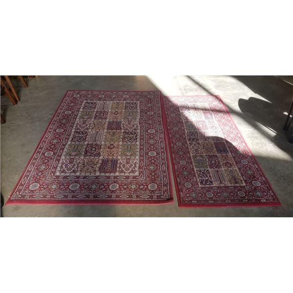 MATCHING AREA CARPET AND RUNNER, 4.5FT X 6.5FT AND 32 INCH X 6FT