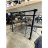 Image 5 : METAL FAUX STONE TOP DINING TABLE AND 6 CHAIRS