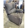 Image 2 : POWER GREY FABRIC RECLINER, WORKING WITH POWER ADAPTORS AND USB PORT