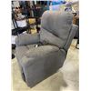 Image 3 : POWER GREY FABRIC RECLINER, WORKING WITH POWER ADAPTORS AND USB PORT