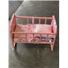 Image 2 : VINTAGE DOLL ROCKING BED W/ LINENS