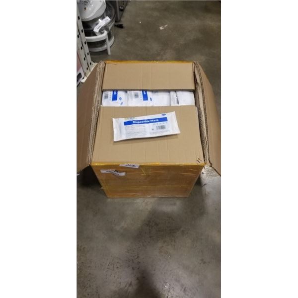 CASE OF APPROX 2500 DISPOSABLE MASKS