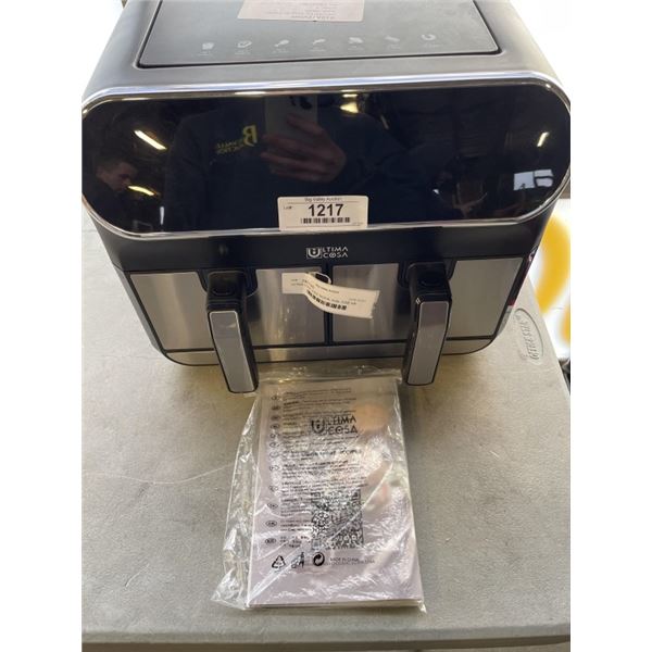 ULTIMA COSA  8.5QT DIGITAL DUAL ZONE AIR FRYER - TESTED WORKING, RETAIL $299