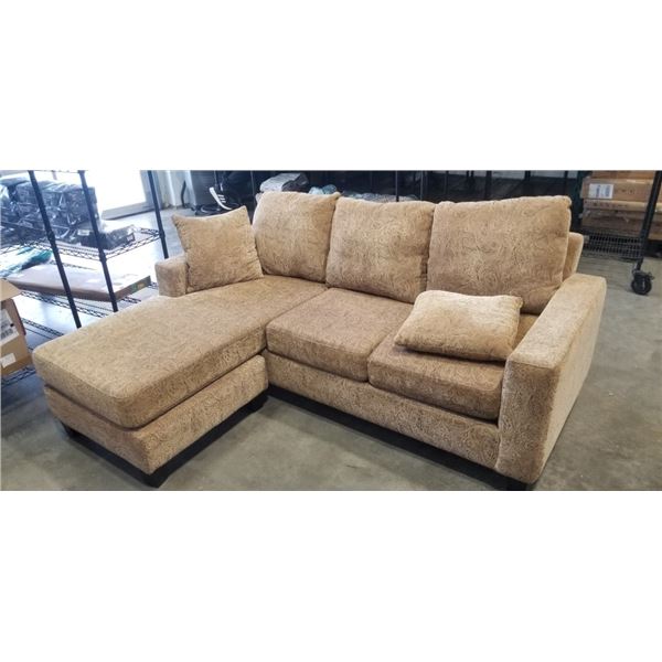MICRO FIBRE SOFA WITH OTTOMAN