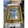 Image 1 : ANTIQUE GOLD WALL MIRROR 32' X 36