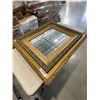 Image 2 : ANTIQUE GOLD WALL MIRROR 32' X 36