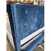 Image 2 : BLUE FABRIC CALIFORNIA KING PLATFORM BEDFRAME