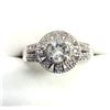 Image 1 : STERLING SILVER NATURAL WHITE QUARTZ (0.23CT) WITH CZ RING, SIZE 7.5, W/A $450.00.