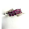 Image 1 : STERLING SILVER NATURAL ENHANCED RUBY (0.36CT) RING, SIZE 7, W/A $500.00.