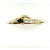 Image 1 : NATURAL BLUE SAPPHIRE (0.17CT) WITH CZ (0.20CT) RING, SIZE 6.25, W/A $315.00.