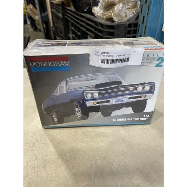 SEALED 69 DODGE 440 SIX PACK 1/24 MODEL KIT