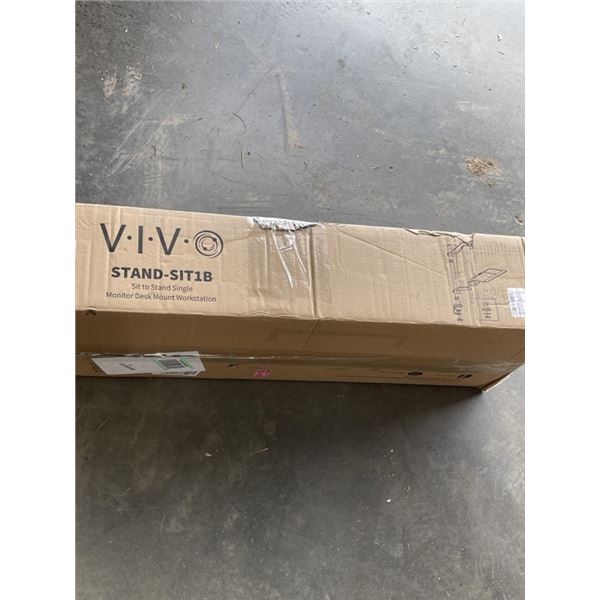VIVO SIT TO STAND SINGLE MONITOR DESK MOUNT WORKSTATION