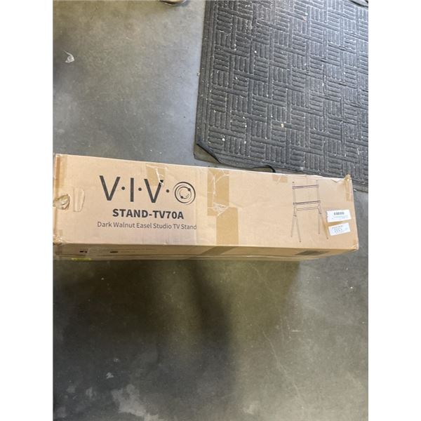 VIVO DARK WALNUT EASEL STUDIO TV STAND