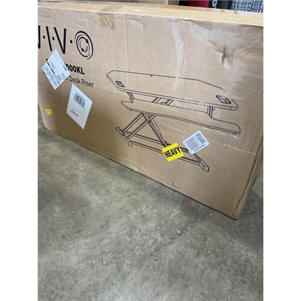 VIVO BLACK CORNER DESK RISER