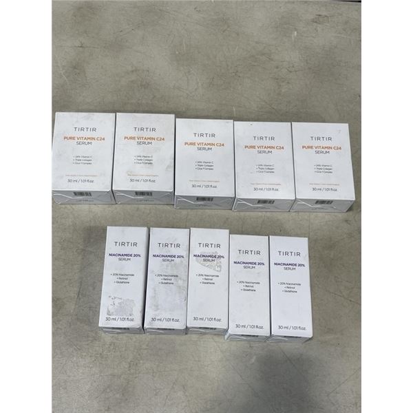 LOT OF 10 NEW TIRIR SKIN CARE NICINAMIDE 20% SERUM AND TIRTIR PURE VITAMIN C24 SERUM
