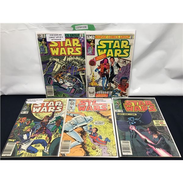 Star Wars #69(NEWS), #73, #82(NEWS), #86(CPV), #88(CPV)(1978)